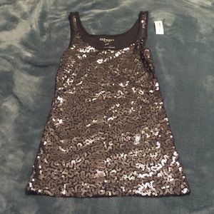 Fun glittery tank top!